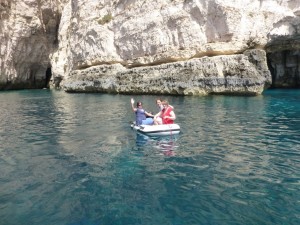 w końcu udało się rzucic kotwicę przy Blue Grotto (Malta)...